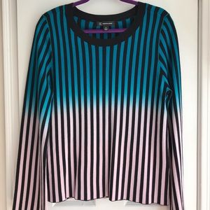 International Concepts blue pink ombre, sweater.